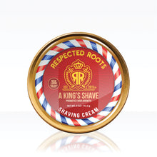 Load image into Gallery viewer, Respected Roots &quot;A King&#39;s Shave&quot; Shaving Cream (4oz.)

